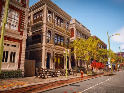 CITY SCENE MODULAR BUILDING WITH INTERIOR KITBASH DEMO FILE Low-poly 3D model