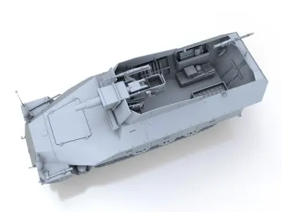 SDKFZ 251 - Ausf D - Kanonenwagen Stummel 3D model