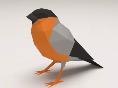 Bird - Bullfinch Free 3D print model