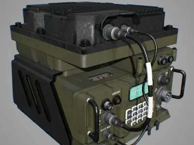 Army Radio Transceiver 3D model
