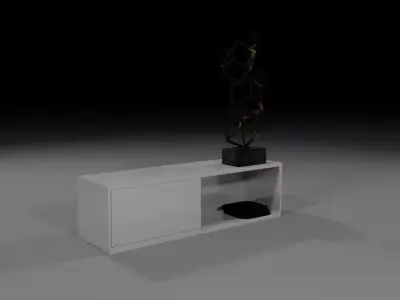 Desk for console Free low-poly 3D model