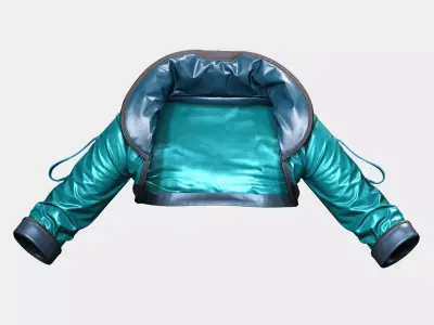Space Explorer Jacket - Real-Time Character Outfit Low-poly 3D model