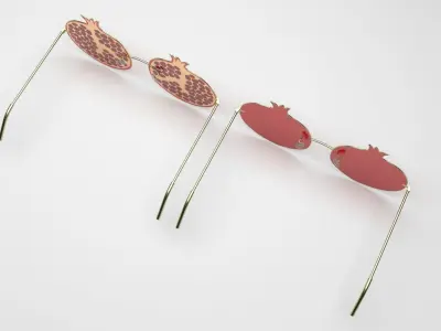 Pomegranate Sunglasses 3D model