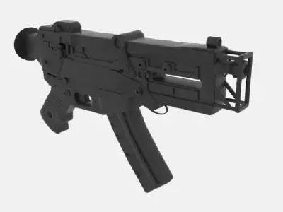  Fallout 3 SMG 3D model