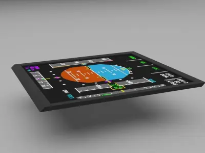 primary flight display 3D Model 3D model