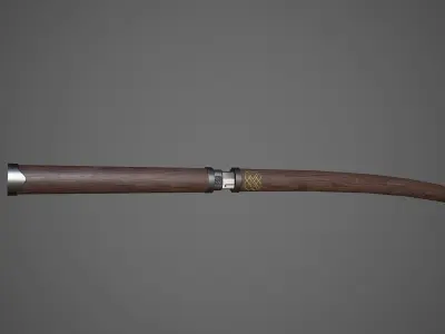 Ninja sword Free low-poly 3D model