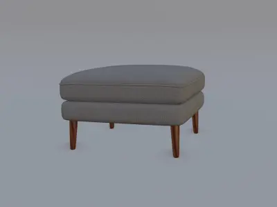 Burrow Nomad Ottoman Free low-poly 3D model