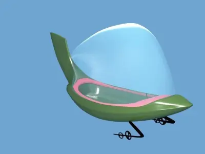 Jetsons Space Ship Free 3D model