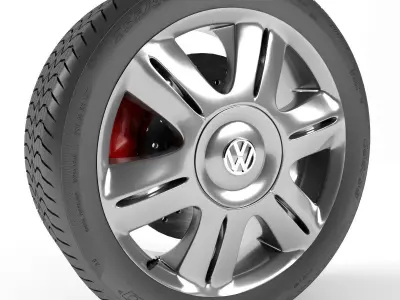 Volkswagen Passat Wheel 3D model
