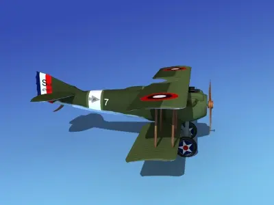 SPAD VII 3D model