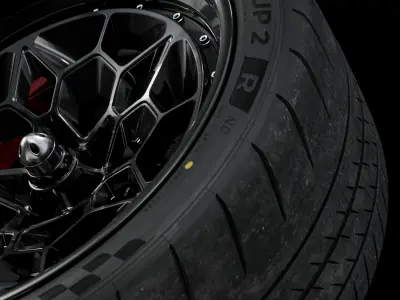 MICHELIN Pilot Sport Cup 2 R 265 35 ZR20 99Y V2 3D model