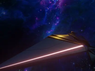 spaceship spacecraft Low-poly 3D model purchase