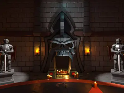 Dungeon Low-poly 3D model