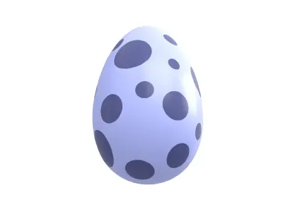 Dinosaur Egg v1 004 Low-poly 3D model