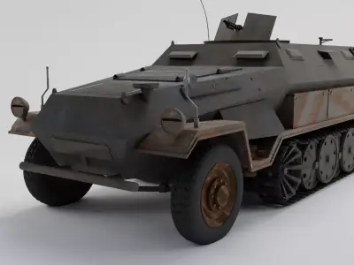 Hanomag sdkfz 251 3D model