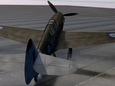 Curtiss Kittyhawk - RAAF 3D model