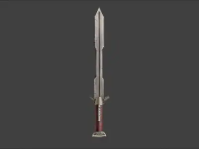 Hobbit Sword Low-poly 3D model