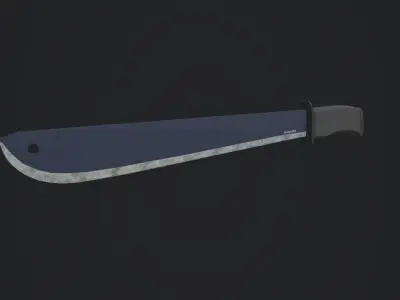 Survival Machete Low-poly 3D model