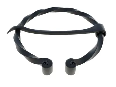 Blued ancient circular brooch 3D model 3D model