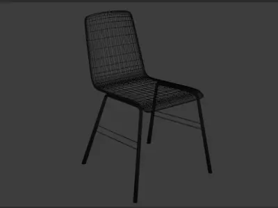 Modern Stool Free low-poly 3D model