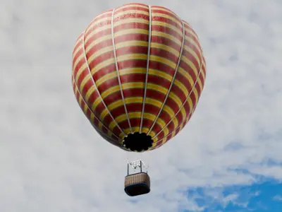 Hot Air Balloon 3D model