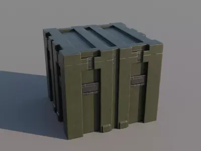 Weapon Box game-ready Free low-poly 3D model
