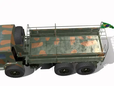 MAN VW Constelacao 6x6 br Low-poly 3D model