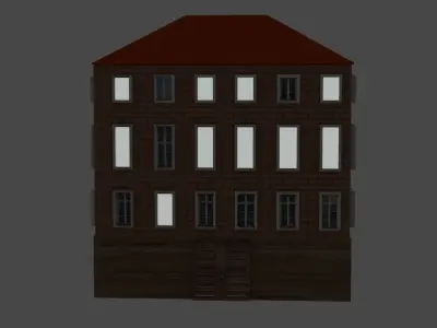 18th Century Building Day And Night Files Free low-poly 3D model