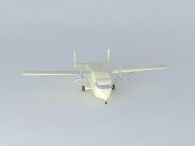 SHORT Skyvan british FULL INTERIOR 3D model