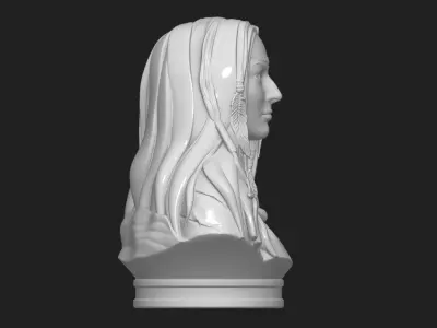 Native American Female Bust Statue 220919 3D print model