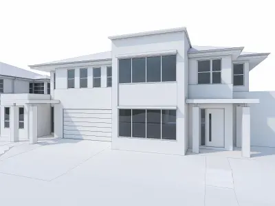 Townhouse 09 Low-poly 3D model
