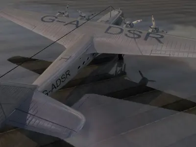 Armstrong Whitworth AW-27 Ensign 3D model