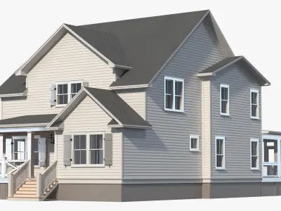 American Private House 3D model