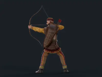 PERSIAN1 Low-poly 3D model