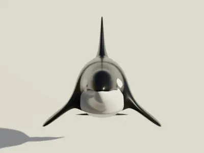 Killer Whale - Low-poly 3D model Free low-poly 3D model