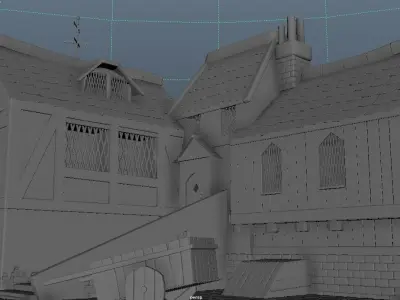 beatiful house Low-poly 3D model