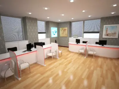 Interior - Office 3D model