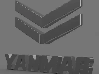 yanmar logo 3D model