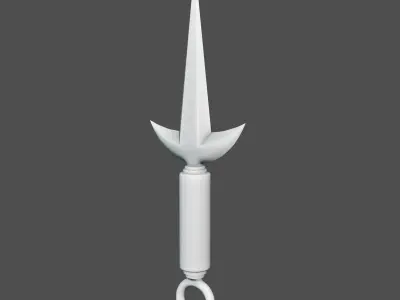 Minatos Kunai 3D Model Free low-poly 3D model