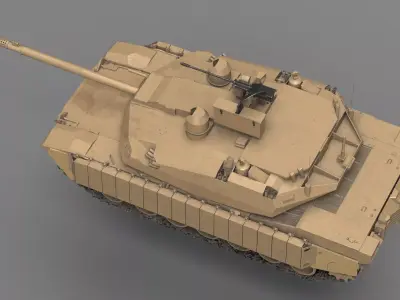 m1a2x Abrams 3D model