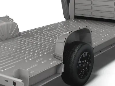 RAM Promaster 3540 L4 PlatformCab HQInterior 2023 3D model