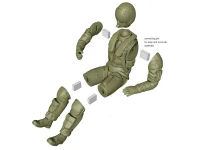 Generic Jet Pilot 3D print model