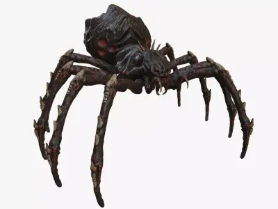 Spider Warrior Low-poly 3D model