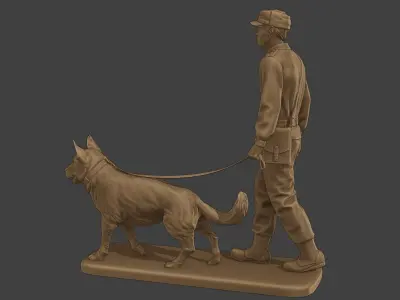 Czechoslovak communist Police K9 002 3D print model