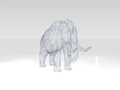 Mammoth Wireframe 3D model