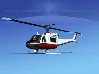 Bell 204 Mission Critical 3D model