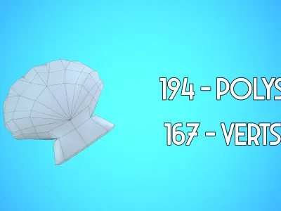 SHELL 05 CARTOON STYLIZED Low-poly 3D model
