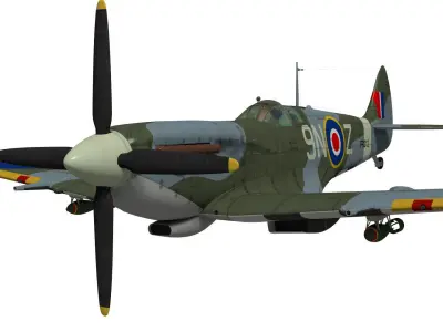 Supermarine Spitfire Mk-XVIe 3D model