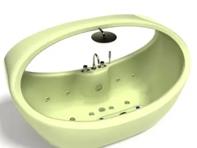 Green Modern Tub 3D model