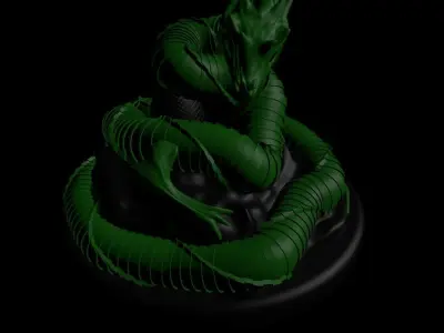 Dragon statue 3D print model